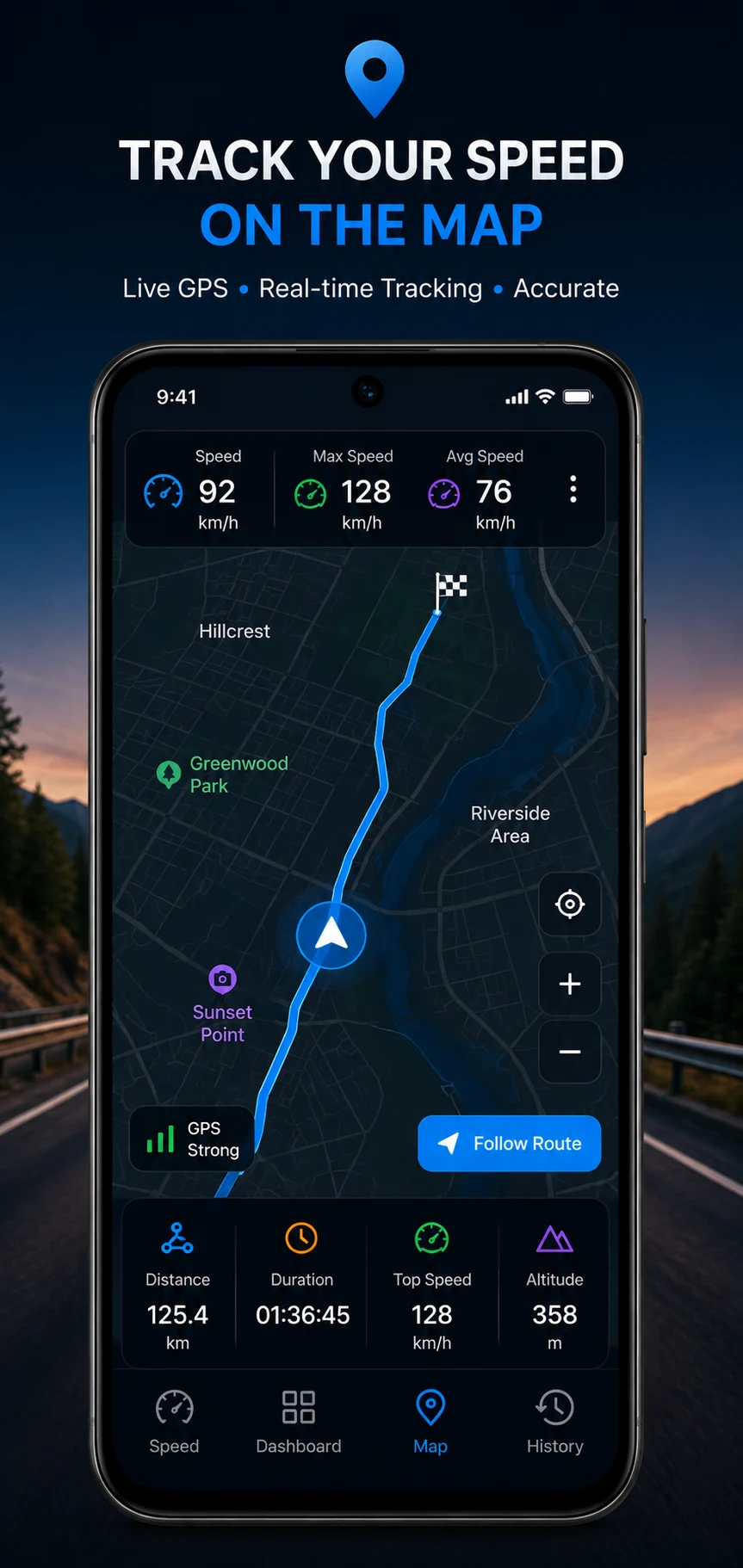 Speedometer : GPS Speedometer screenshot